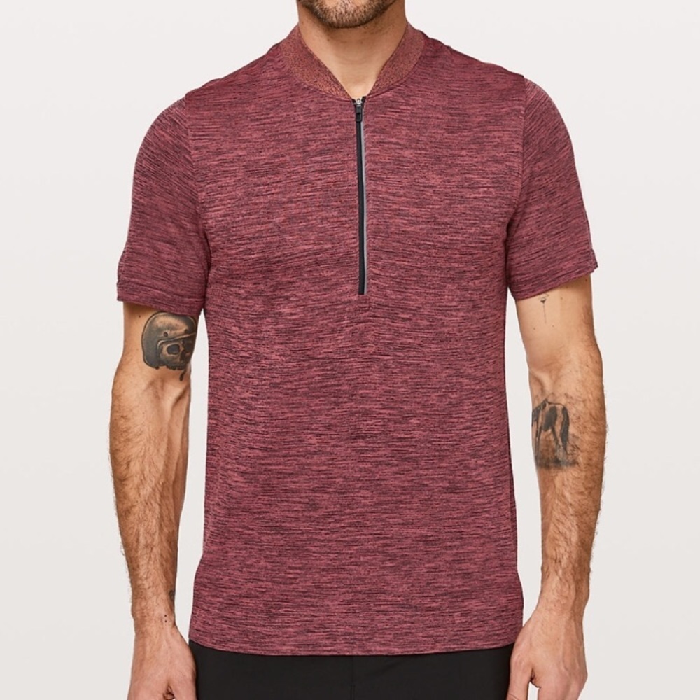 Lululemon Metal advent Surge SS Half Zip *NWT*